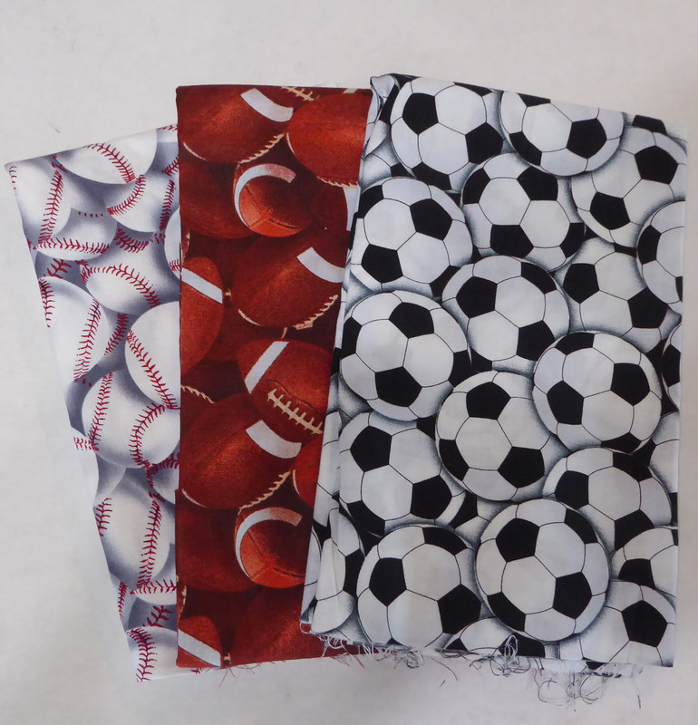 Baseball Basketball Bowling Sports Novelty New Half Yard Plus Bundle