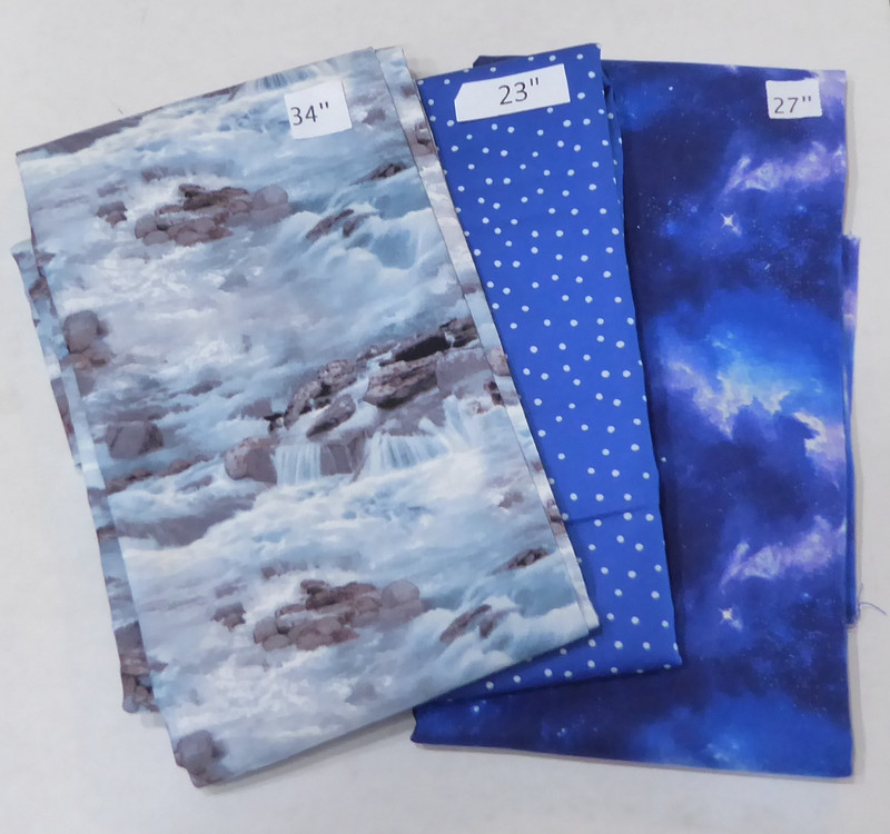 Rough Water Blue Dots Blue Blender Fabrics 2yd 12in Last the Best End of Bolt