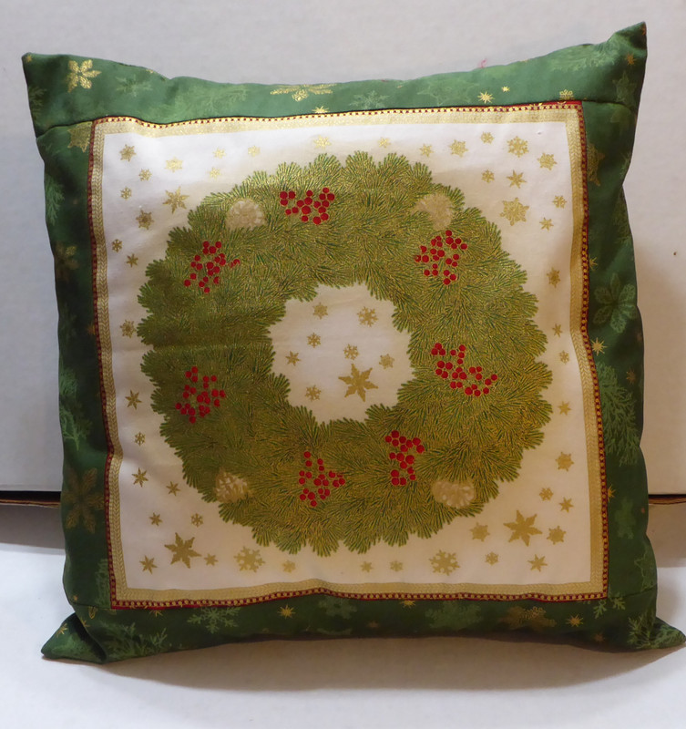 Christmas Decorative Beautiful Pillow Cover,12" Wreath