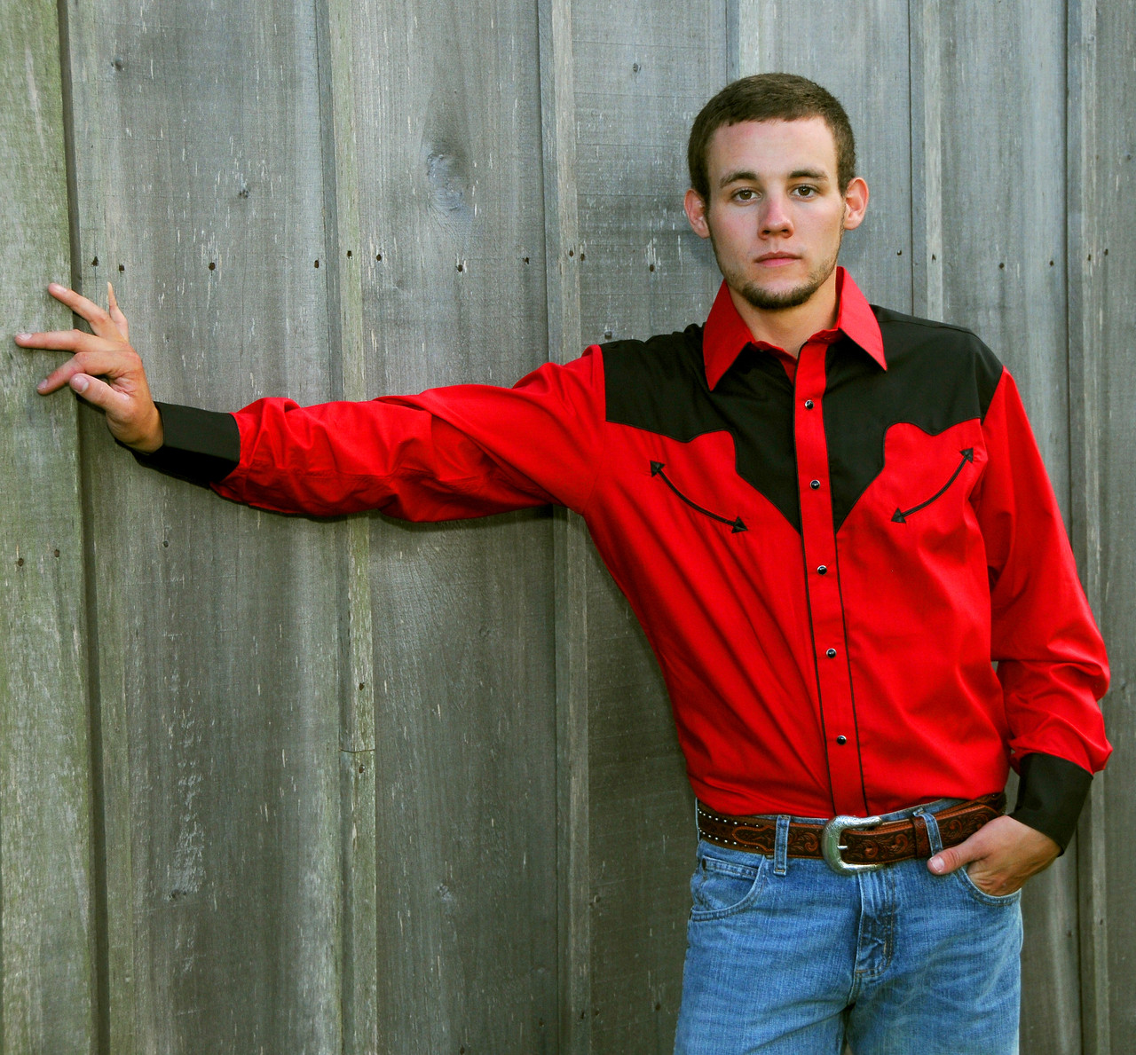 Cowboy sales collar shirt