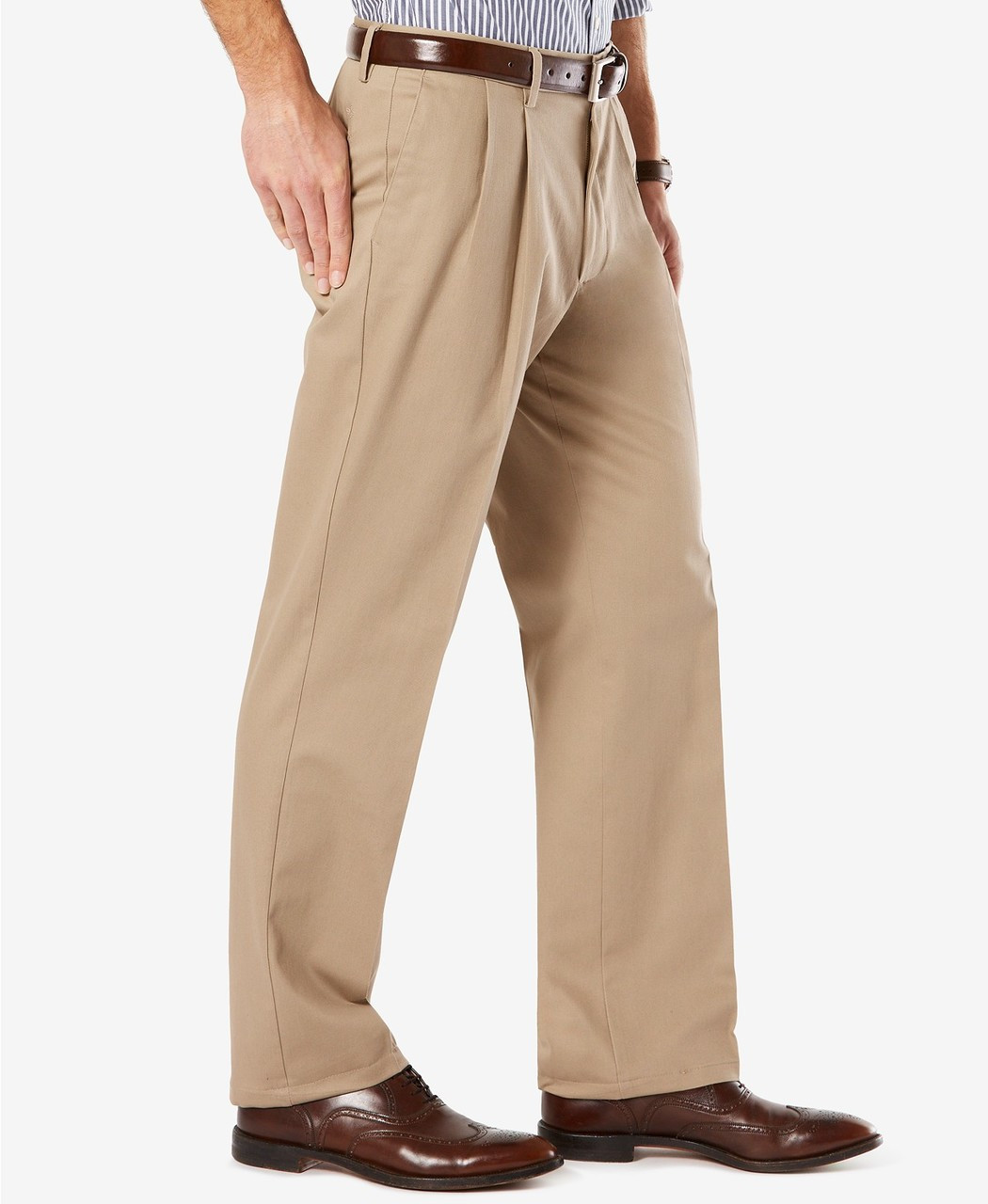 28677-0001 Dockers Signature Khaki Pleated Pant Big & Tall Sizes ...