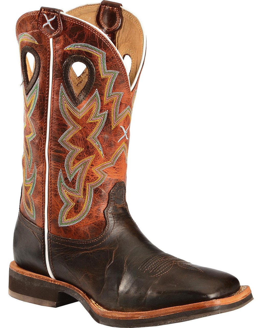 Men's Soft Toe Broad Square Toe Horseman Work Boot