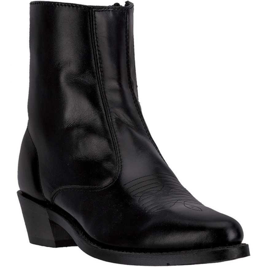 62001 Mens Laredo Long Haul Zipper Western Boot Black - Brantleys