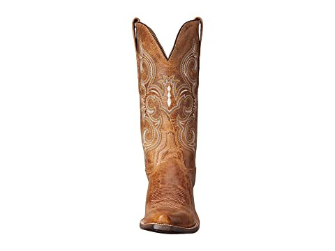 LF1541 Womens Old West Snip Toe Western Boot Tan - Brantleys