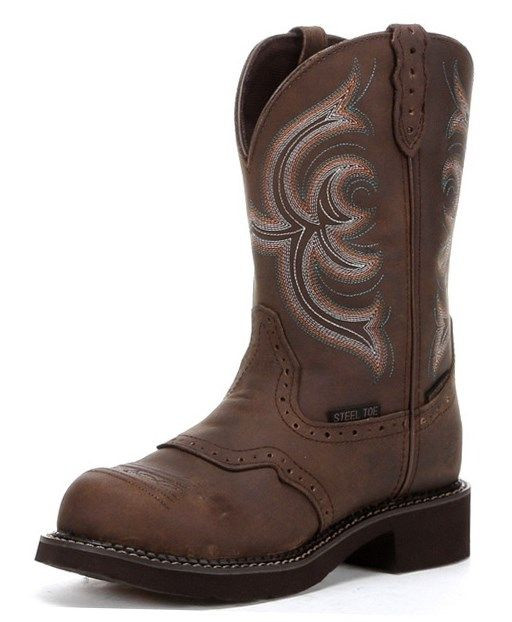 WKL9984 Womens Justin Waterproof Steel Toe Gypsy Work Boot