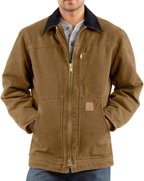 Carhartt men's sandstone on sale arctic traditional coat