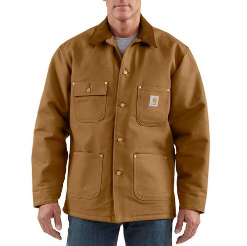 C001 Carhartt Duck Chore Coat Blanket Lined, Carhartt Brown - Brantleys ...