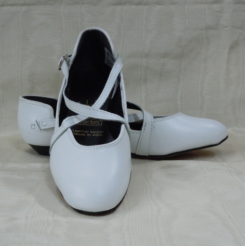 Shagger White Crossover Strap Shoe  Shagger White Crossover Strap Shoe