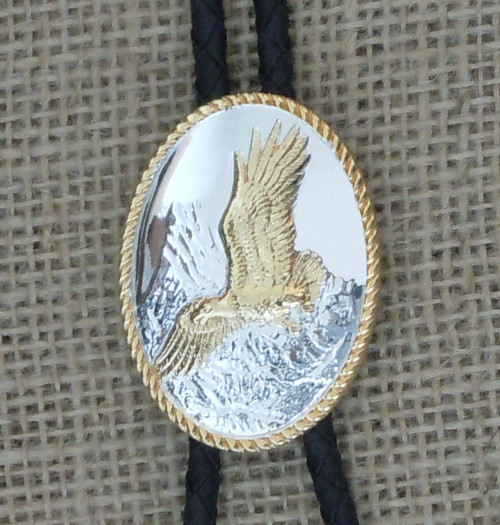 22253 Silver Soaring Eagle Bolo