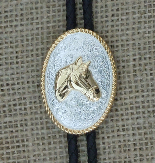 22266 Silver Horsehead Bolo