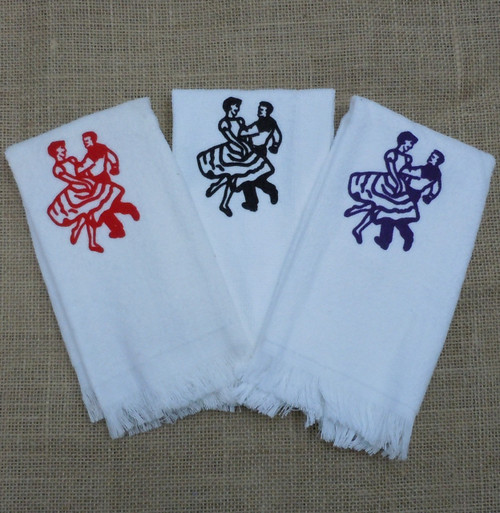 Primary Color Stenciled Towel