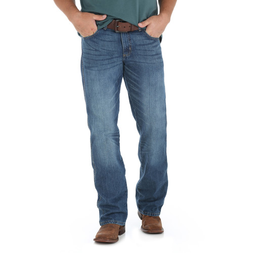 relaxed fit bootcut jeans