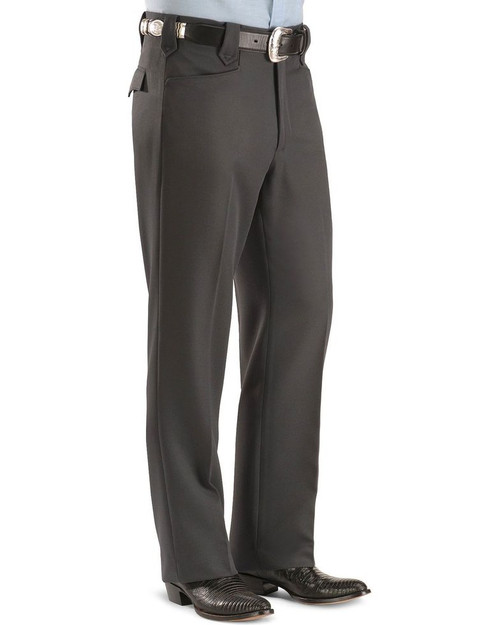 CP4793CHARU Circle S Unhemmed Polyester Pant Charcoal Gray