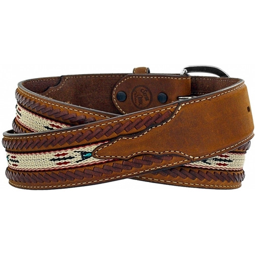 5A109 Laced Edge Horse Hair Ribbon Belt - Brantleys Western