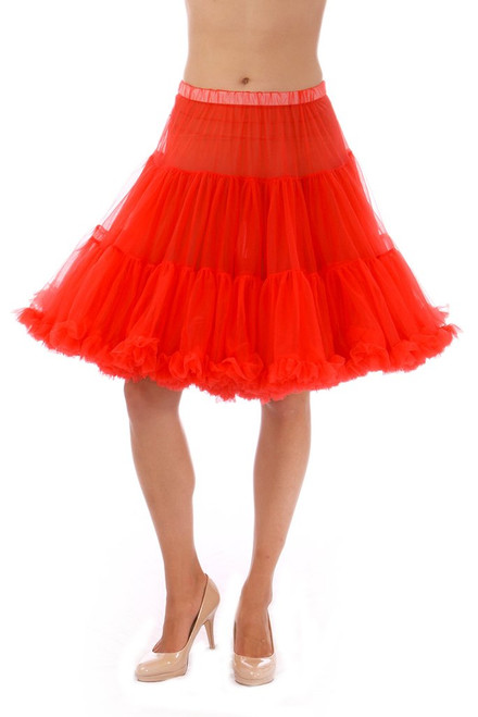 582 Red Chiffon Petticoat