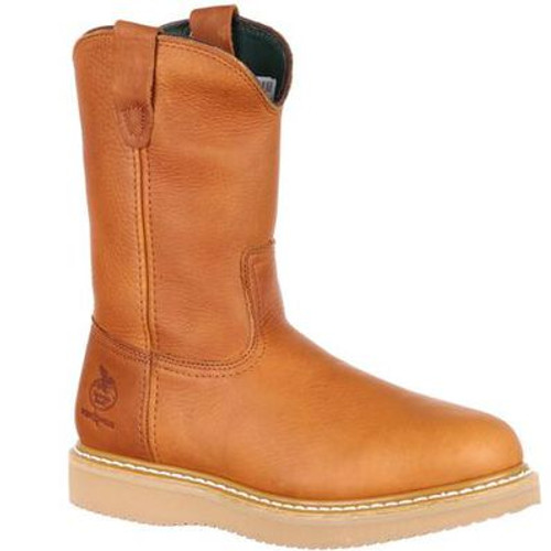 wedge sole slip on work boots