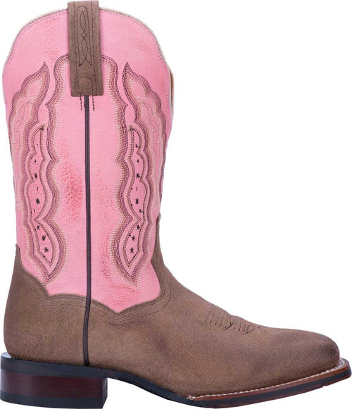 DP4629 Womens Dan Post Claire Square Toe Western Boots Brown