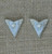 BB008CTS Silver Square Dancers on White Marble Collar Tips