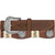 79807 Buckaroo Rawhide Concho Belt