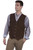 507ST Tall Scully Brown Snap Suede Vest