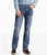 527 Slimfit Bootcut Jean. 5 pocket styling. Zip Fly. Front view