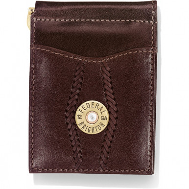 E70055 Brighton Macon County Money Clip Wallet Brown - Brantleys