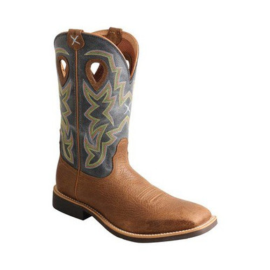 MTH0026 Twisted X Mens Top Hand Square Toe Western Boot Peanut