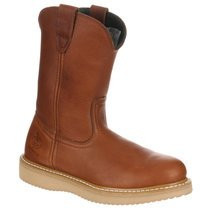 Brazos Tan Men\'s Wellington Wedge Work Boot Size 12 MW 1003 Brazos Wellington Work Boots Leather Brazos Men's  main image 3