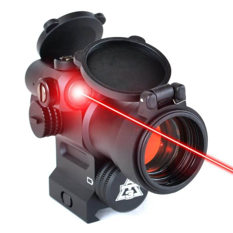 AT3 LEOS Red Dot Sight & Integrated Laser Sight