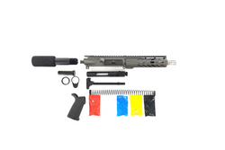 AR-15 Pistol Kit, -( NO LOWER )- Cerakote Bronze 7.5″ Stainless Barrel, 7″ Handguard, Magpul Grip