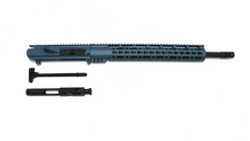 .308 CERAKOTE TITANIUM BLUE UPPER ASSEMBLY 18" PHOSPHATE BARREL, 15" KEYMOD RAIL