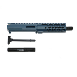 9MM Cerakote Titanium Blue Upper Assembly 7.5″ Phosphate Barrel, 7″ Rail