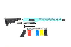 .300 Blackout Rifle Kit, -( NO LOWER )- Cerakote Tiffany Blue 16″ Phosphate Barrel, 15″ Rail Handguard