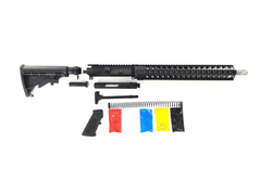 .300 Blackout Rifle Kit, -( NO LOWER )- Black 16″ Stainless Barrel, 15″ Quad Rail Handguard