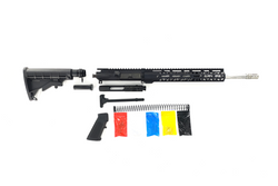 .300 Blackout Rifle Kit, -( NO LOWER )- Black 16″ Stainless Barrel, 12″ Rail Handguard