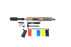 AR-15 Pistol Kit, -( NO LOWER )-Cerakote FDE 7.5″ Phosphate Barrel, 7″ Handguard, Magpul Grip