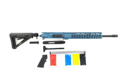 .300 Blackout Rifle Kit, -( NO LOWER )- Cerakote Titanium Blue 16″ Phosphate Barrel, 12″ Rail Handguard, Magpul Stock & Grip