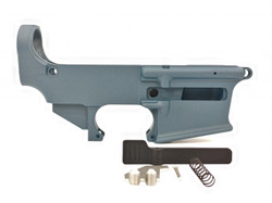 9MM Titanium Blue- 80% Forged Lower Receiver