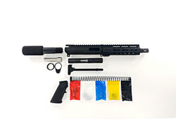 9MM Pistol Kit, 7.5″ Phosphate Barrel, 7″ Rail