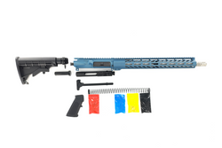 .300 Blackout Rifle Kit, -( NO LOWER )- Cerakote Titanium Blue 16″ Stainless Barrel, 15″ Rail Handguard