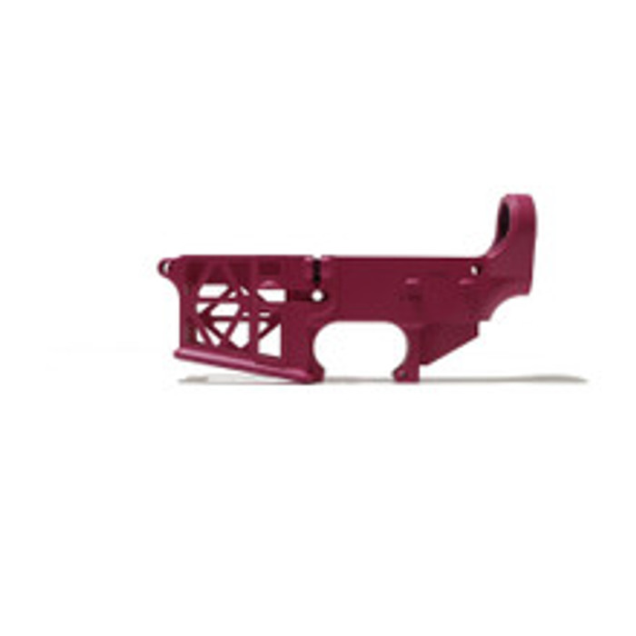 Looking for a unique and fun way to upgrade your AR-15? Our pink skeleton lower receiver is the perfect choice. Its eye-catching color and top-quality construction make it the perfect accessory for any shooter who wants a firearm that looks as good as it performs. So why wait? Order your receiver today and stand out from the crowd!