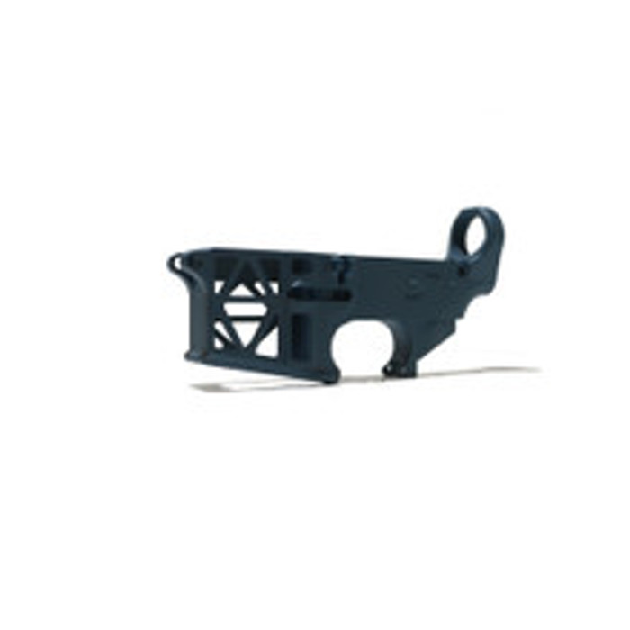 Elevate your AR-15's look with our titanium blue skeleton lower receiver. Its sleek and stylish design is both functional and eye-catching, making it the perfect choice for any shooter who wants to stand out at the range. Elevate your AR-15's look with our titanium blue skeleton lower receiver. Its sleek and stylish design is both functional and eye-catching, making it the perfect choice for any shooter who wants to stand out at the range.