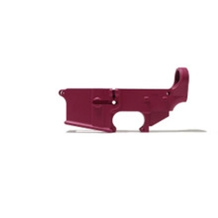 Elevate your rifle's aesthetics and performance with the best AR-15 Lower Receiver in Pink finish. Our high-quality and reliable receiver will not only add a pop of color to your rifle but also deliver unmatched durability and performance on the range. Order now and make your rifle build stand out with this stylish receiver! Elevate your rifle's aesthetics and performance with the best AR-15 Lower Receiver in Pink finish. Our high-quality and reliable receiver will not only add a pop of color to your rifle but also deliver unmatched durability and performance on the range. Order now and make your rifle build stand out with this stylish receiver!