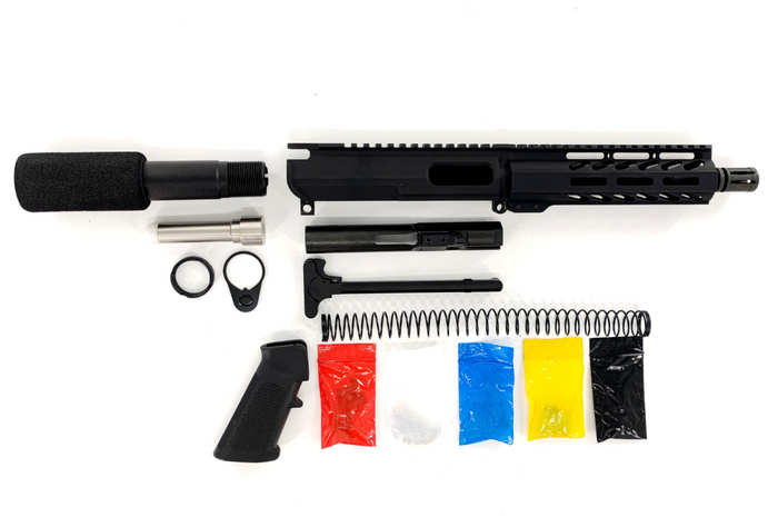 9MM Pistol Kit, 7.5″ Phosphate Barrel, 7″ Rail