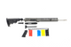 AR-15  Rifle Kit, -( NO LOWER )- Cerakote Tungsten 16″ Stainless Barrel, 12″ Rail Handguard