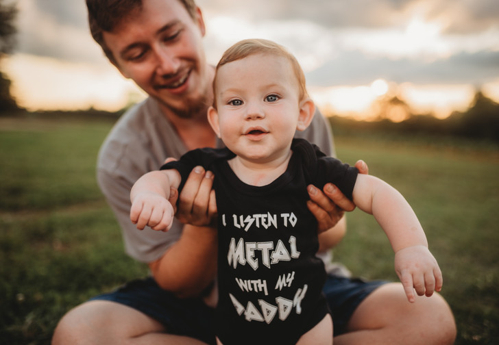 Metal Daddy baby vest