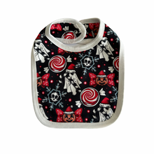 alternative christmas baby bib with popper fastenings