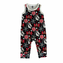 Alternative christmas print cotton baby romper