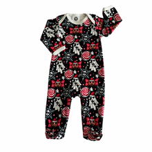 Haunted holidays christmas print baby sleepsuit