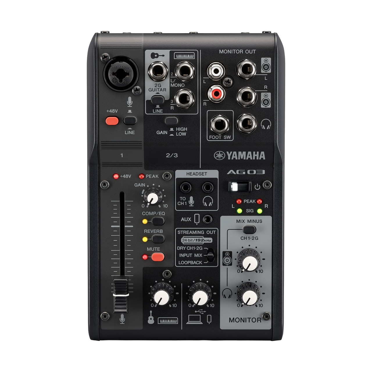 DTM・DAW AG03 MIXING CONSOLE AG06 / AG03 - Overview - Interfaces (FireWire/USB